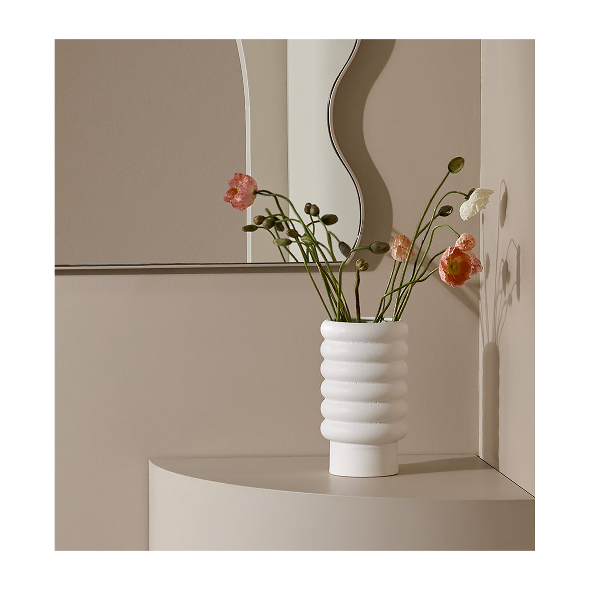 Tall Alder Vase - Modern Handcrafted Wooden Flower Vase for Home Decor, Wedding Centerpieces & Farmhouse Style Interior Design