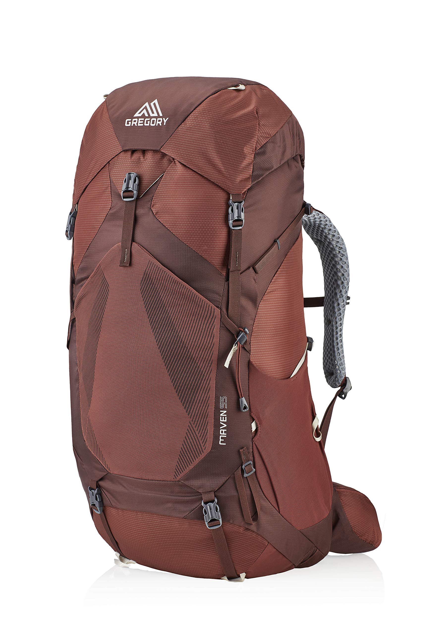 Gregory Maven 55 Women's Hiking Backpack - Lightweight Backpacking Pack for Outdoor Adventures, Small/Medium Size, Rosewood Red - Perfect for Camping, Trekking & Travel