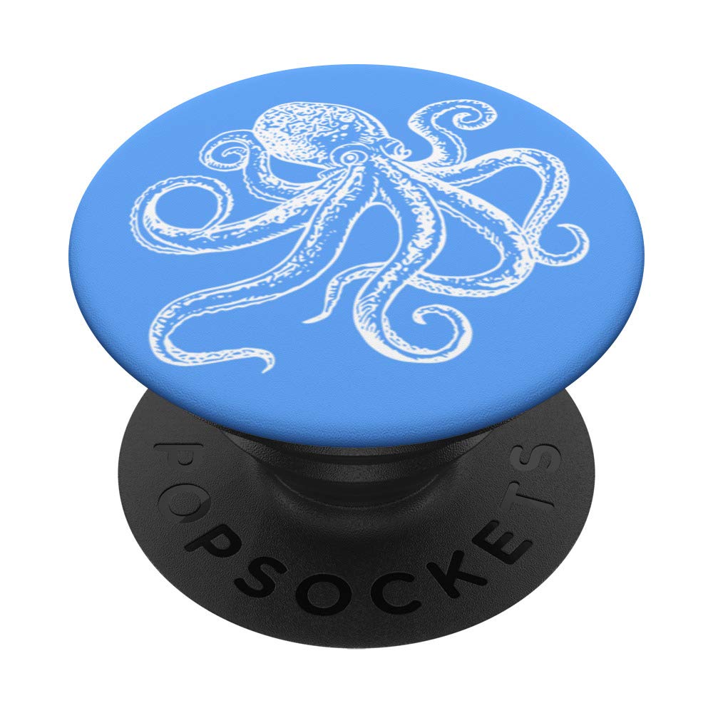 Blue and White Octopus Sea Monster Plush Toy - Perfect for Kids' Room Decor, Birthday Gifts & Ocean-Themed Parties
