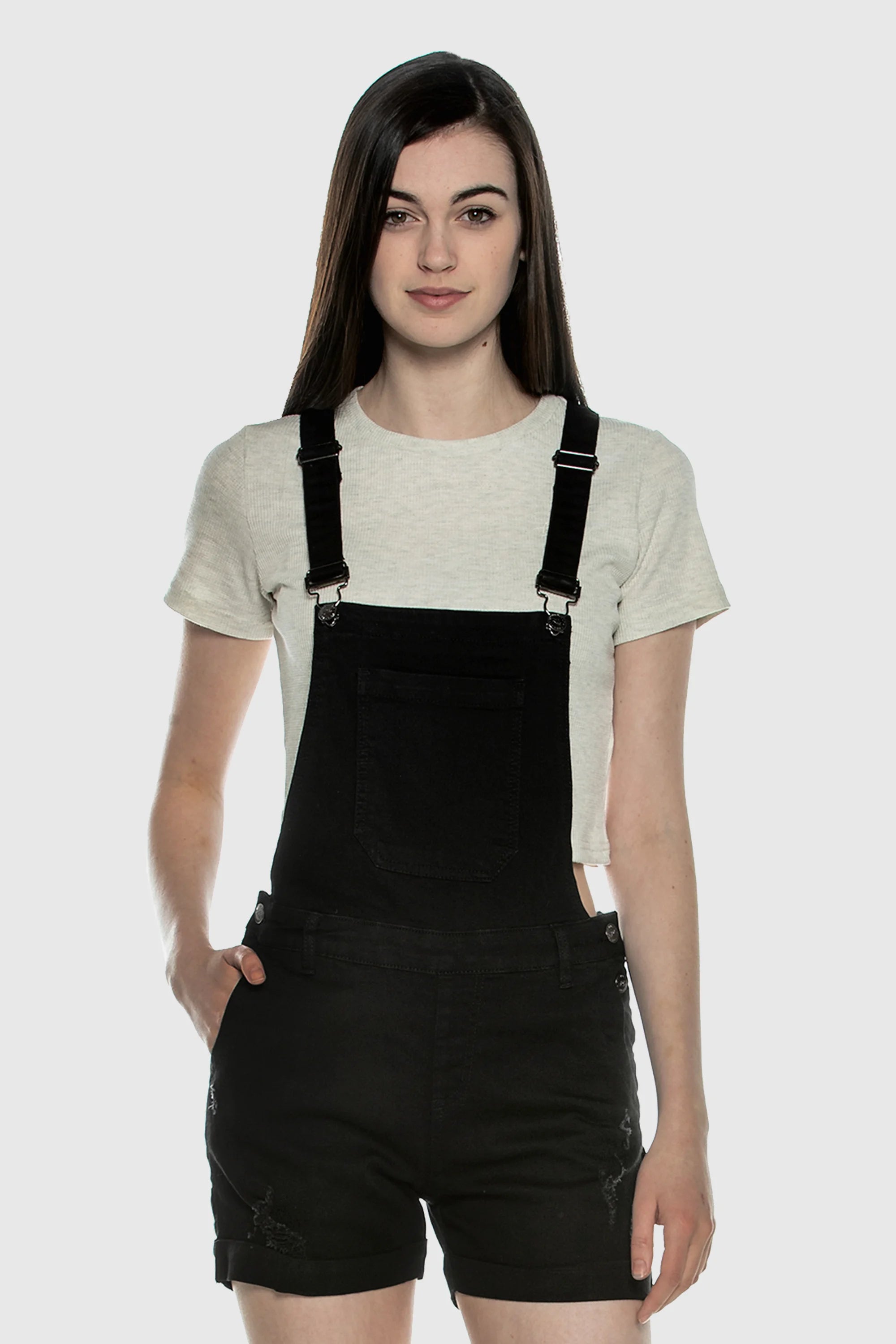 Stylish White Overalls for Women & Men - Comfortable Denim Jumpsuit for Work, Casual Wear & Fashion Outfits