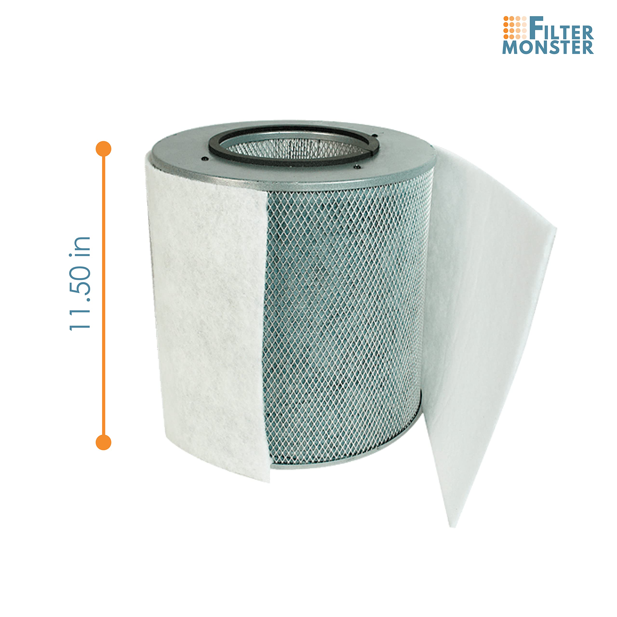 True HEPA Replacement Filter Compatible with Austin Air Healthmate Junior - Includes White Carbon Pre-Filter | Filter-Monster.com | Perfect for Home Air Purification & Allergy Relief