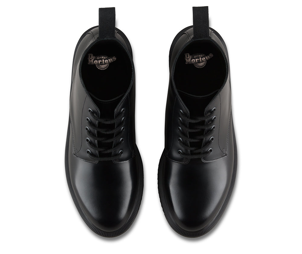 Emmeline Black Polished Smooth Leather Ankle Boots for Women - Stylish & Comfortable Fall Winter Fashion Shoes for Office, Party & Casual Outfits