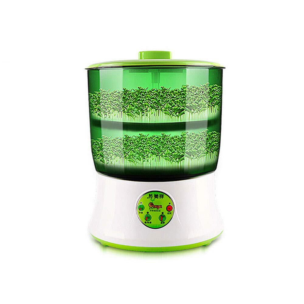 LOYALHEARTDY 2-Layer Automatic Smart Electric Seed Sprouter - Large Capacity Healthy Sprout Maker for Home Gardening (US Shipping) | Perfect for Growing Alfalfa, Broccoli & Bean Sprouts Indoors