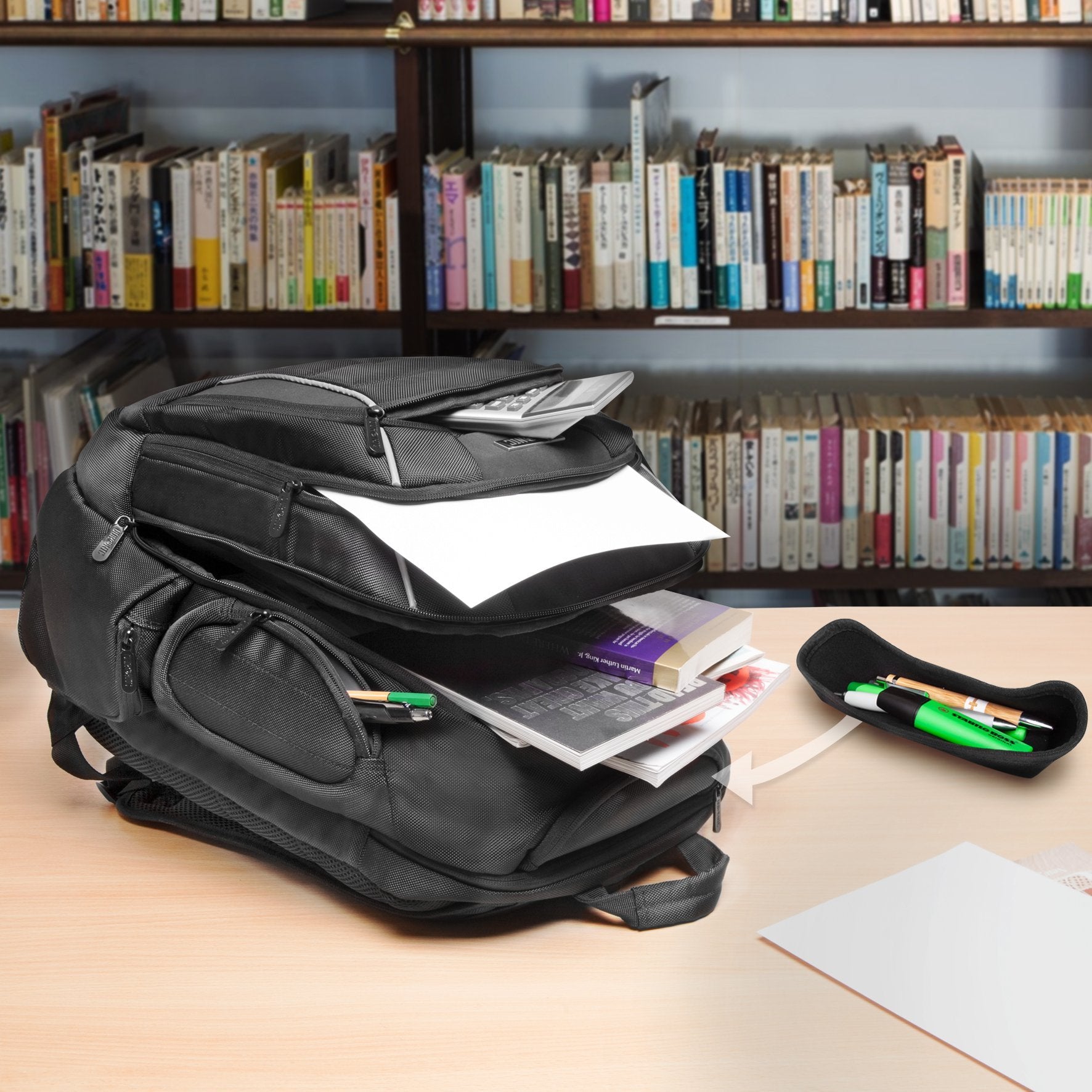 Duronic Lightweight Water-Resistant 17” Laptop Backpack for Travel, Work & School - Durable Computer Bag for Business, Gym & Daily Use - Perfect Gift for Men & Women (Model LB21) - Ideal for Commuting, College Students & Office Professionals