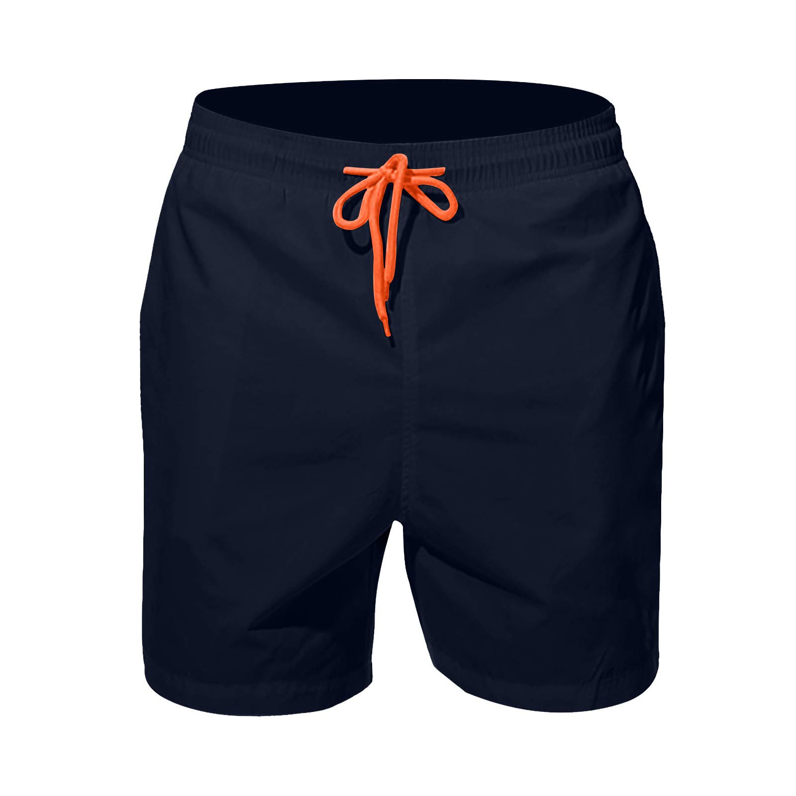 Men's Quick-Dry Sports Shorts - Breathable Beach Swim & Workout Shorts for Running, Gym, Swimming - Loose Fit 3/4 Length Pants in Solid Colors