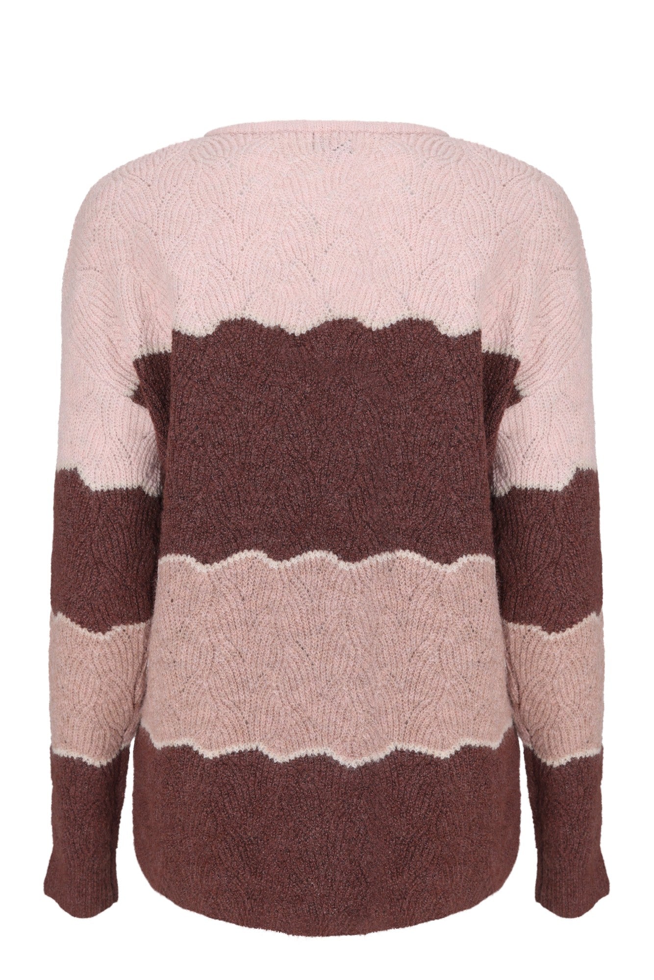 Eco-Friendly Recycled Yarn Knit Jersey - Soft Pink Oatmeal Multi Color | 6855ZR | Perfect for Casual Wear & Sustainable Fashion