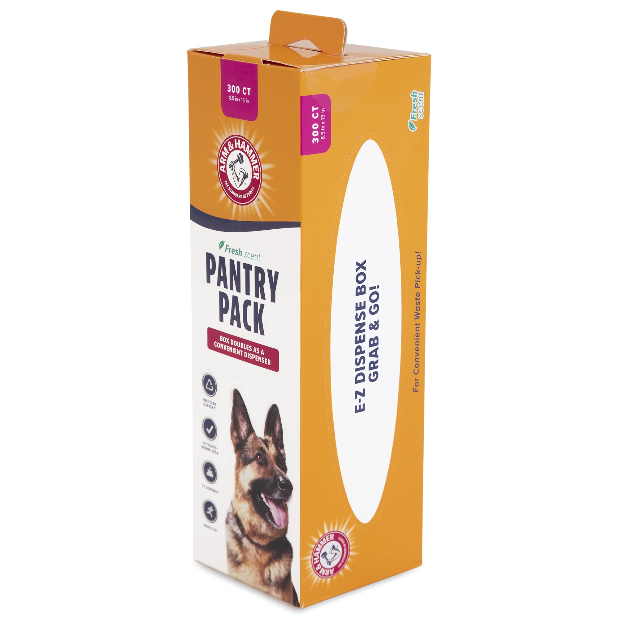 Arm & Hammer Pantry Pack Waste Bags, 300 Count - Odor Control & Leak-Proof Trash Bags for Kitchen, Bathroom & Office Use