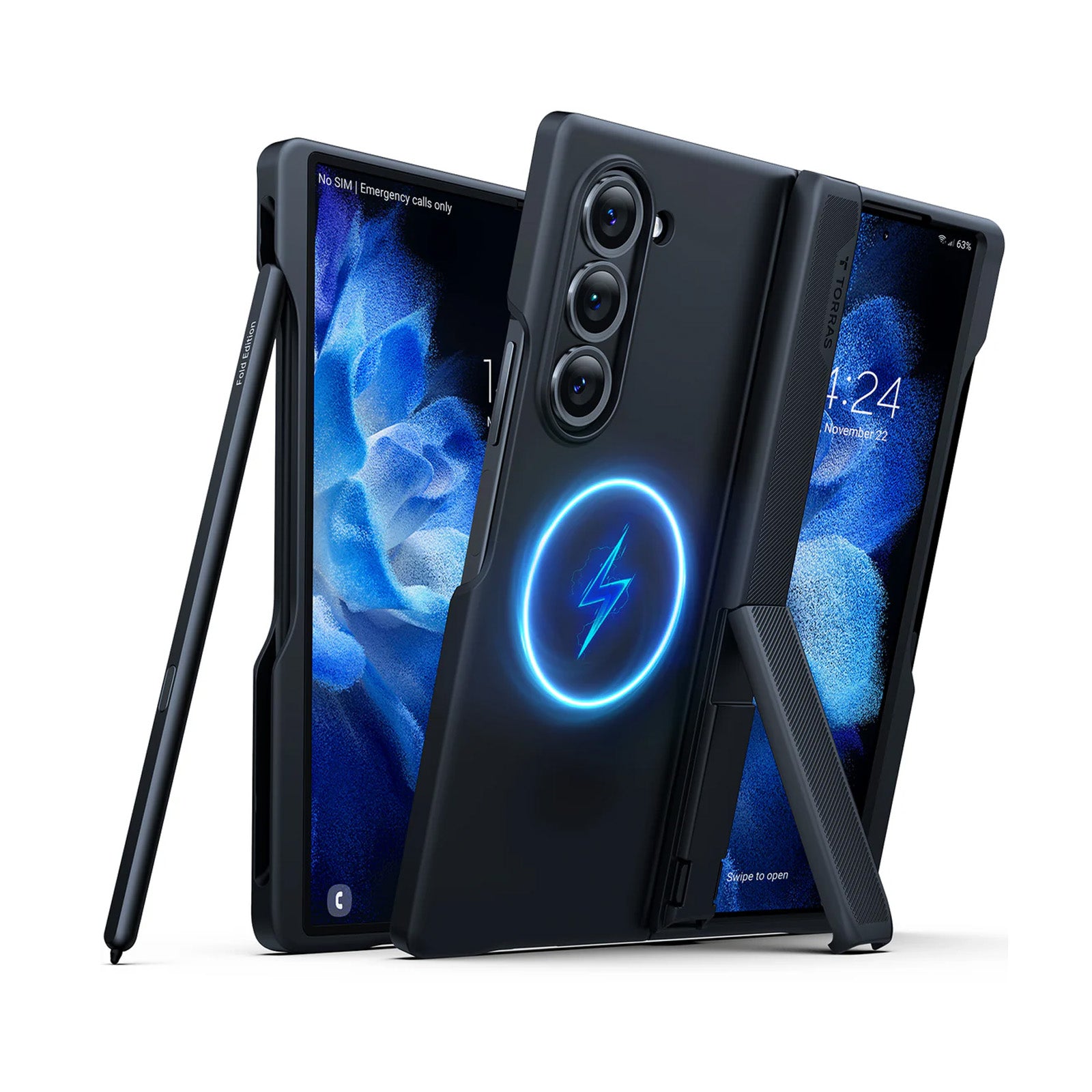 Premium Protective Case for Samsung Galaxy Z Fold 6 - Shockproof Armor Stand Cover with Kickstand | Perfect for Work, Travel & Entertainment