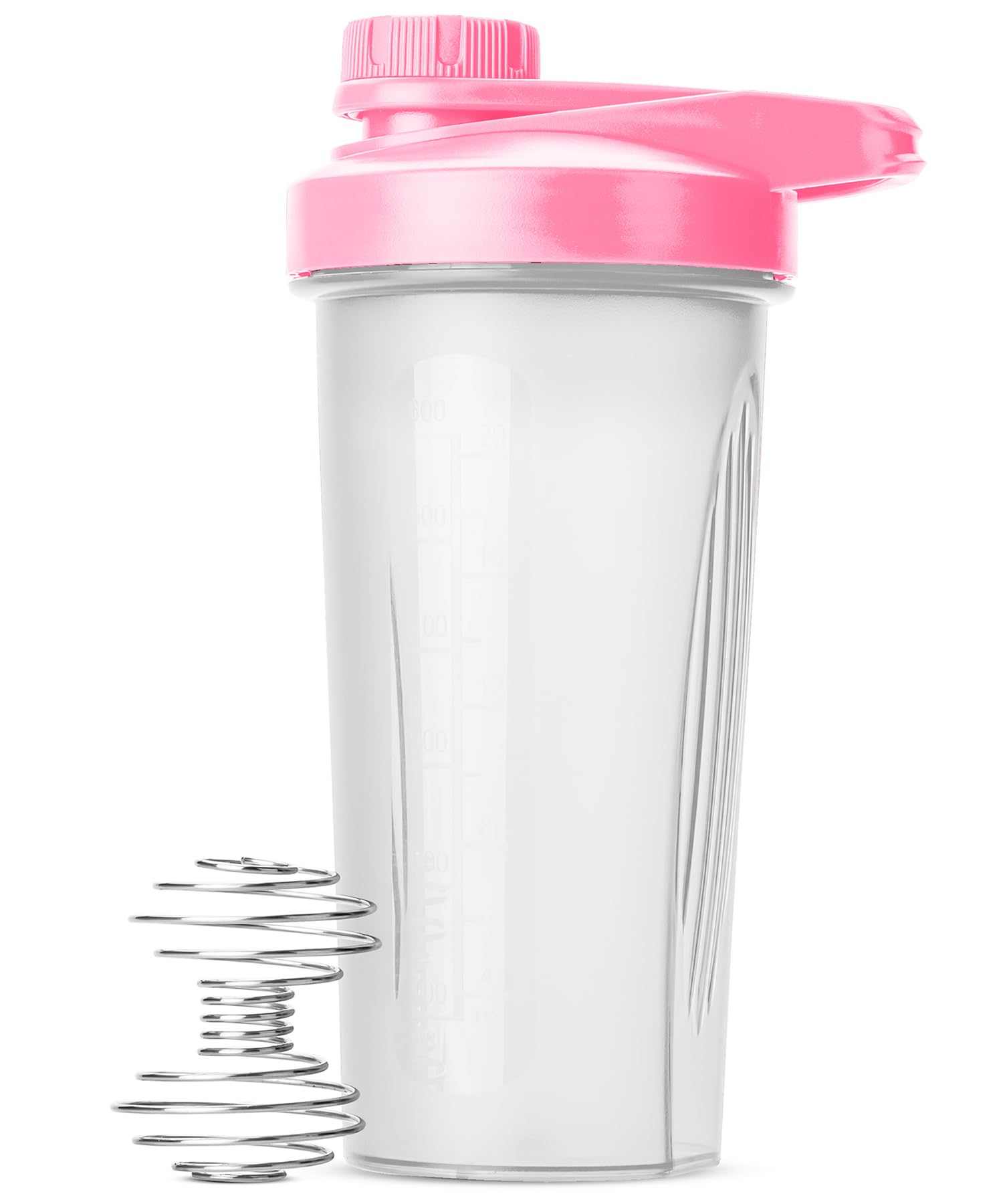 Premium 28oz Pink Protein Shaker Bottle with Wire Whisk Ball & Twist Cap - Leakproof Mixer Bottle for Protein Powder, Pre-Workout & Smoothies - Ideal for Gym, Fitness & Post-Workout Recovery