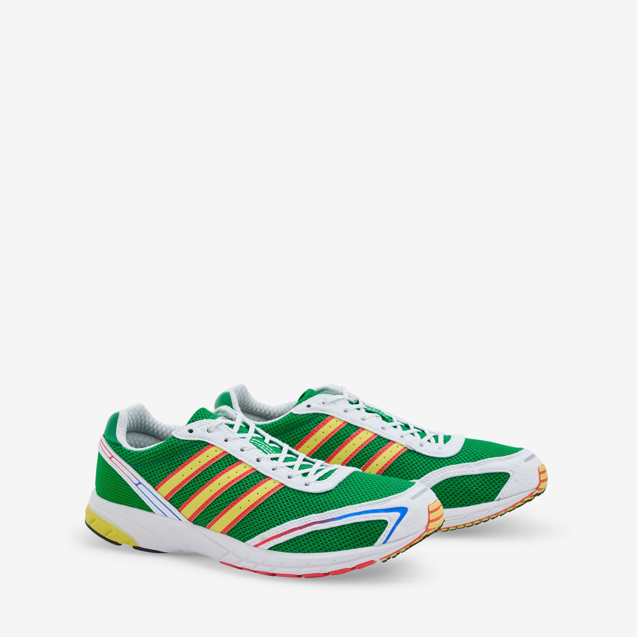 Adizero Adios OG Running Shoes for Men & Women - Green, Cloud White, Bright Red | Lightweight & Breathable for Marathon, Training & Daily Jogging
