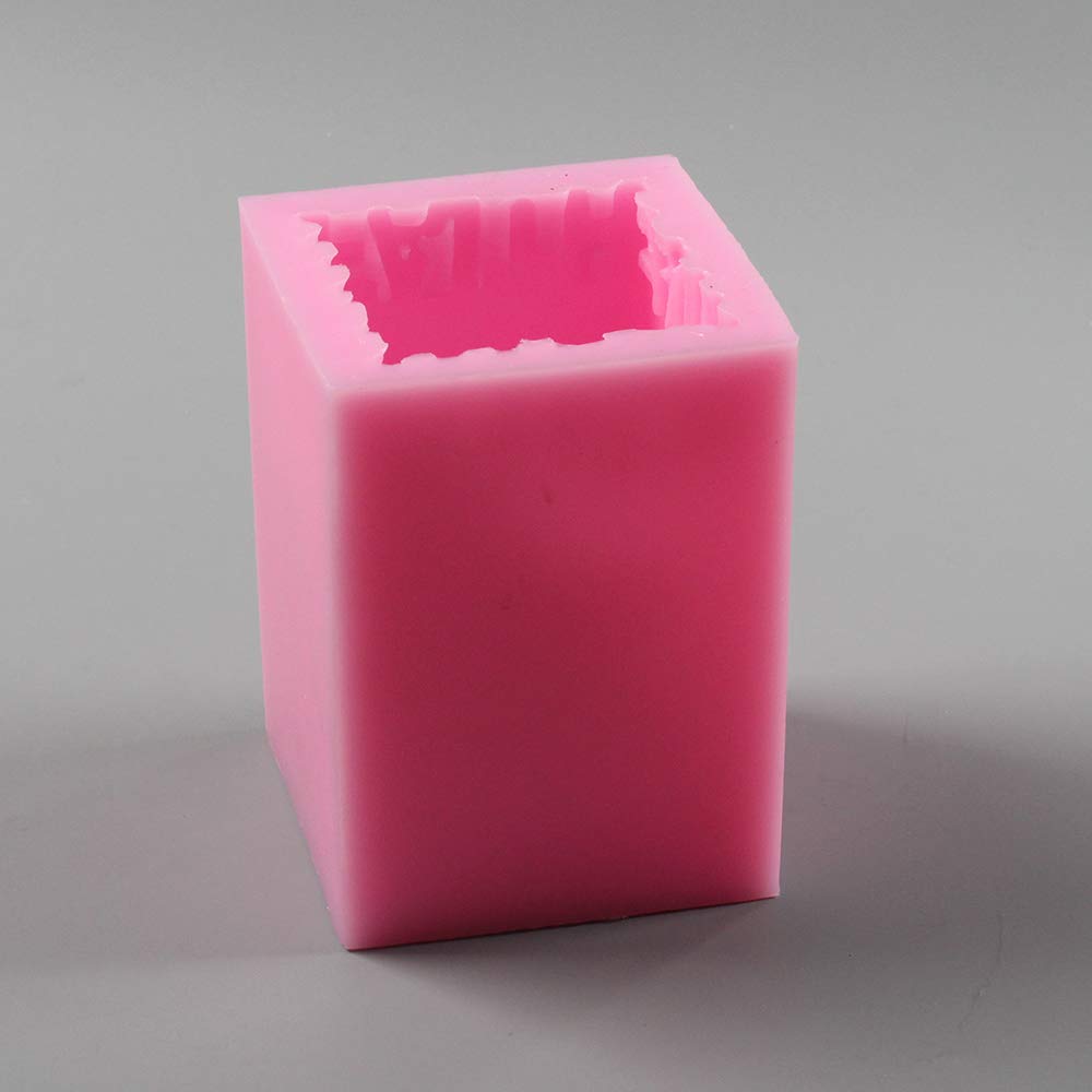 Rectangle Silicone Concrete Mold for DIY Handmade Crafts - Epoxy Resin Candle Holder Molds for Unique Home Decor & Wedding Centerpieces