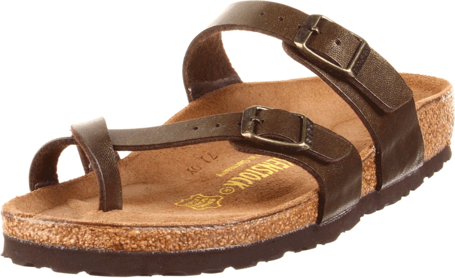 Birkenstock Women's Kyoto Suede & Nubuck Sandals - Comfortable Arch Support Slip-On Footbed Sandals for Walking, Travel & Casual Wear