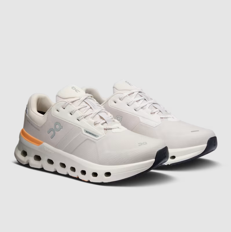 Women's Cloudrunner 2 Waterproof Running Shoes - Wolf/Tangerine Color - Perfect for Trail Running, Hiking & Outdoor Activities