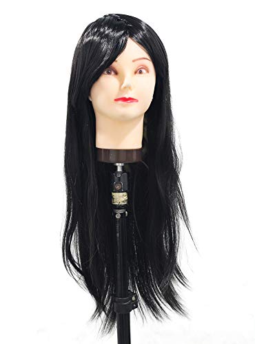 Premium Morges Women's Heat Resistant Long Full Head Wig - Black | Natural Look for Daily Wear, Cosplay & Special Occasions