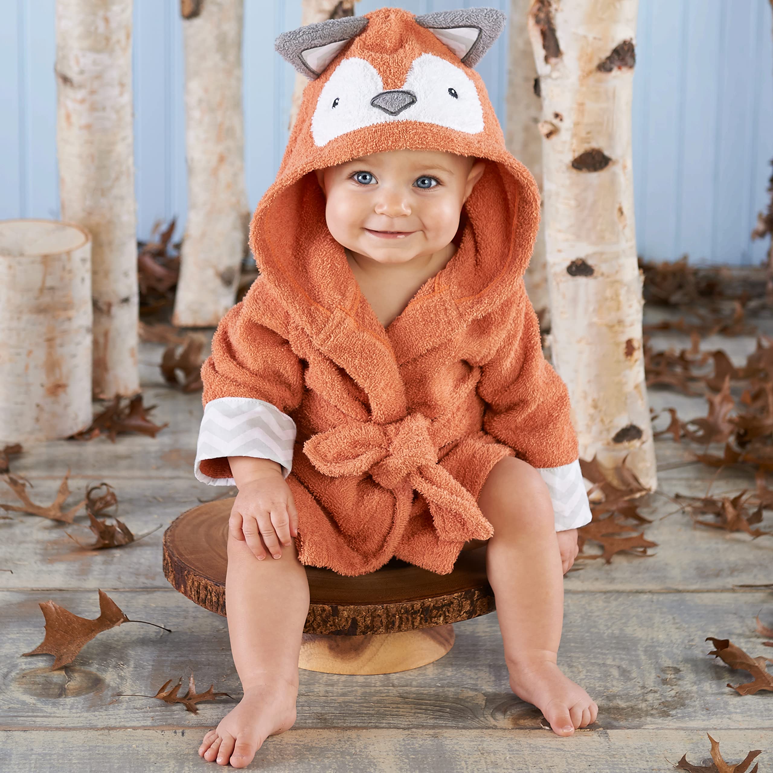 Fox Hooded Baby Bath Towel - Soft Toddler Robe for 0-9 Months | Baby Shower Gift & Bath Time Essential