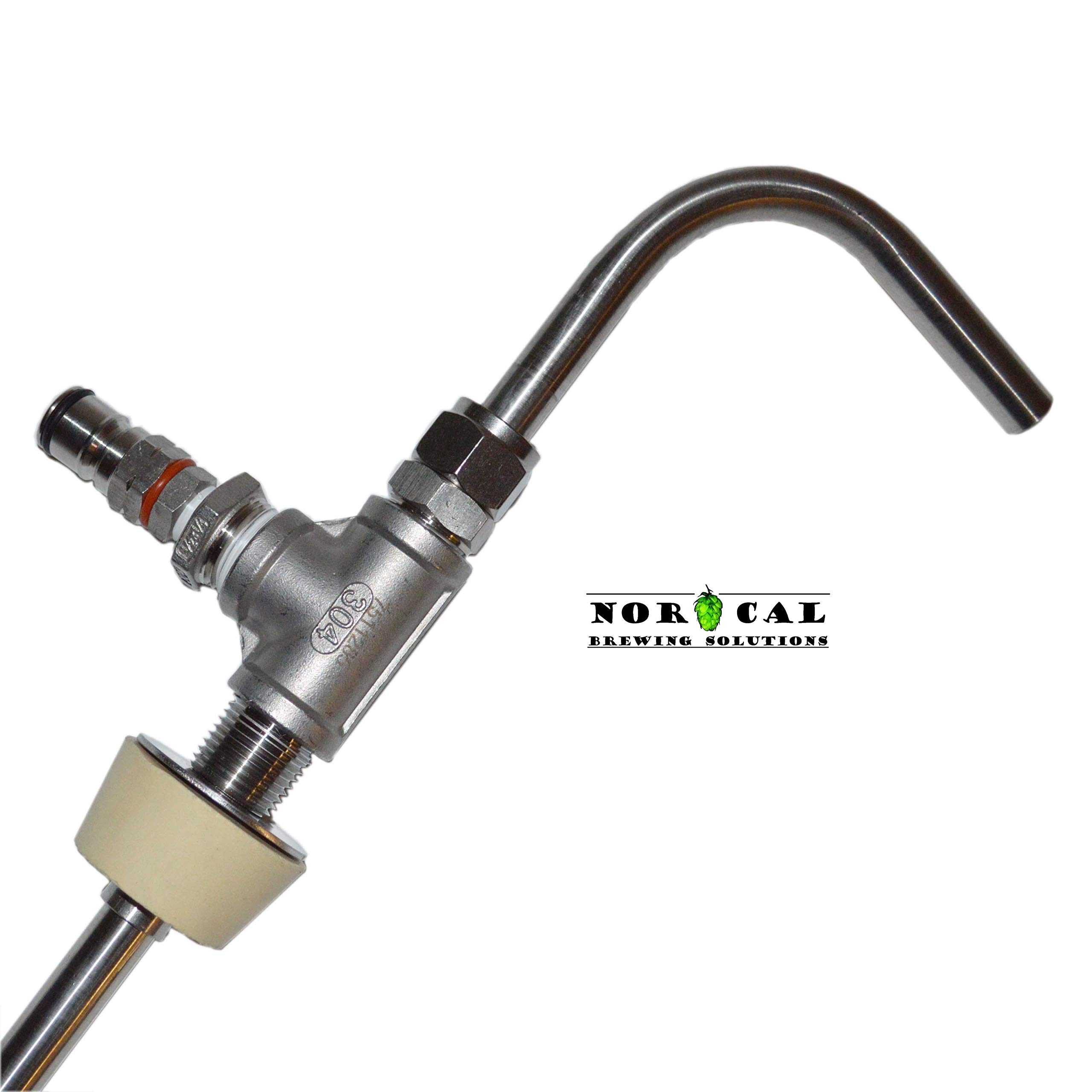 CO2 Nitrogen Gas Transfer Tool for Speidel Plastic Fermenter & Storage Tank - Home Brewing, Kegging & Beer Making Accessories