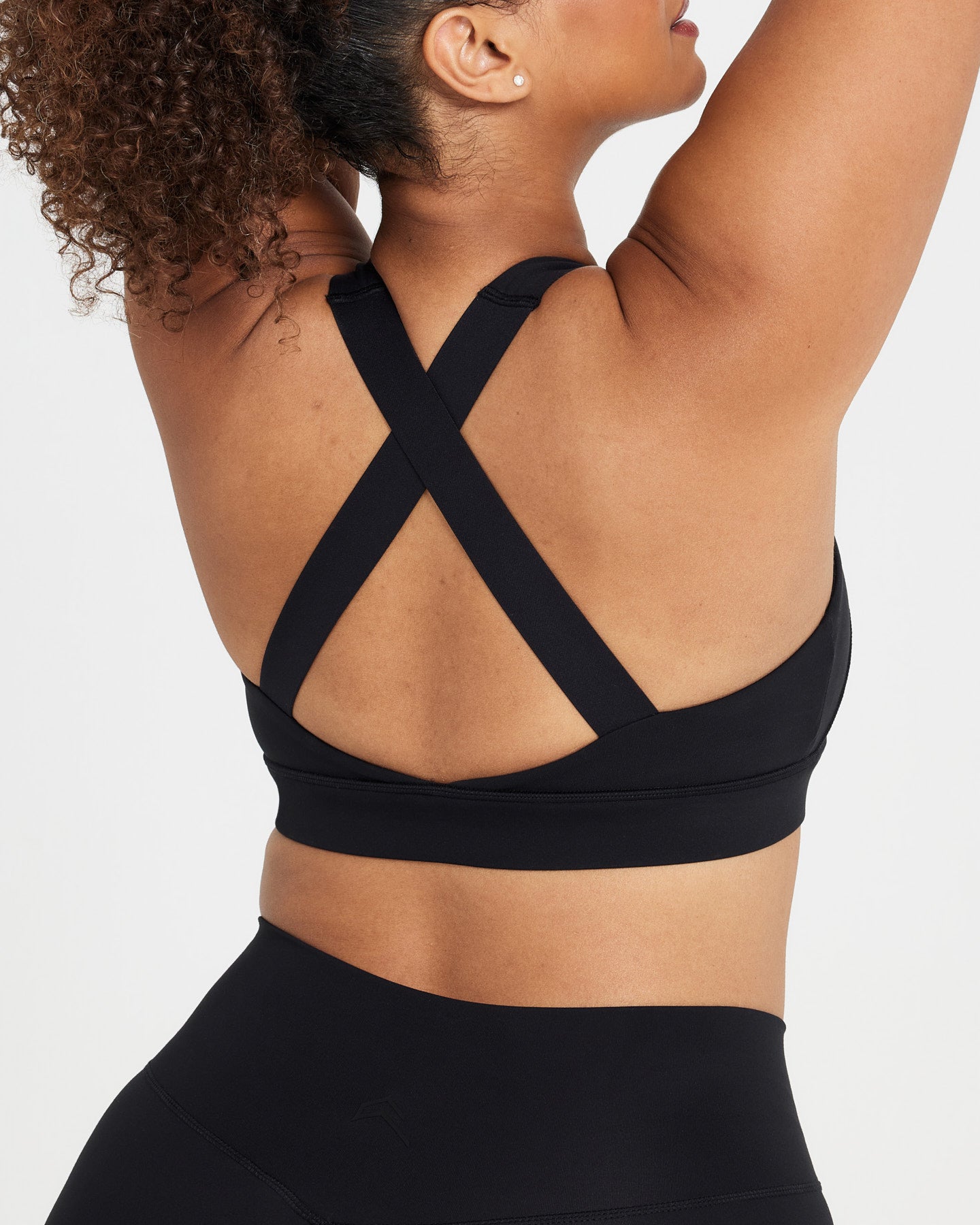 Timeless Wide Strap Sports Bra for Women - High Support Workout Bra in Black | Perfect for Yoga, Running & Gym Training