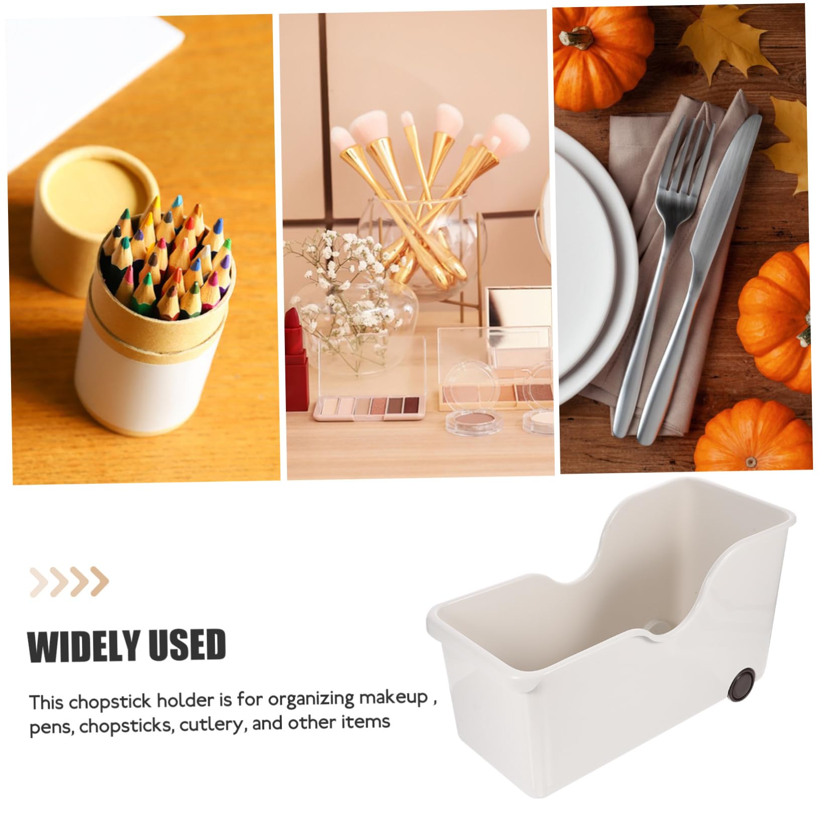 Sturdy Kitchen Cutlery Organizer with Wheels - Pantry Storage Bins for Countertop Utensil Organization | Perfect for Small Kitchens, Food Prep Areas & Home Organization