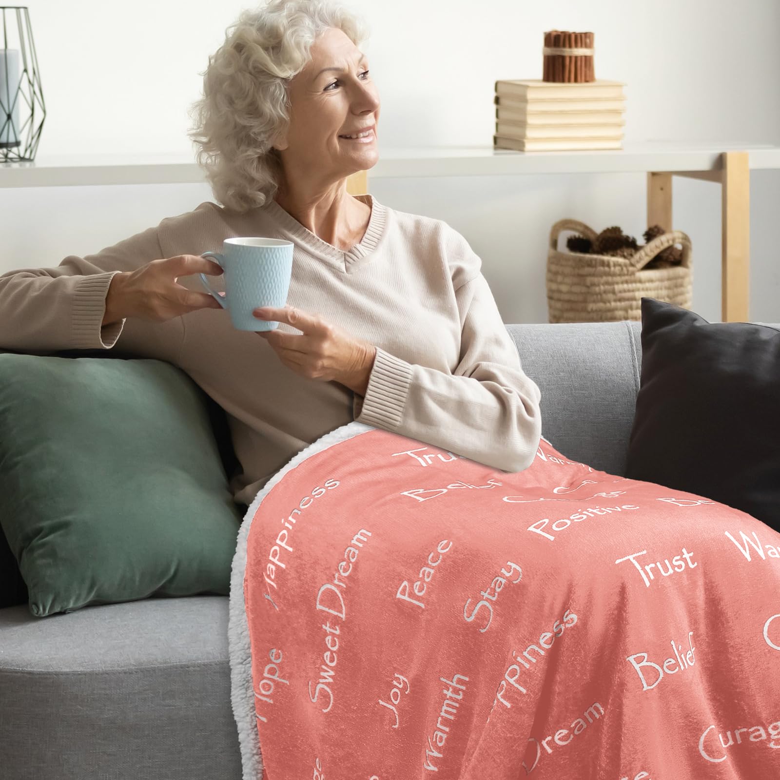 **BESTSWEETIE Soft Sherpa Get Well Blanket for Women & Men - Cozy Comfort Gift for Cancer Patients, Chemotherapy & Recovery - 50