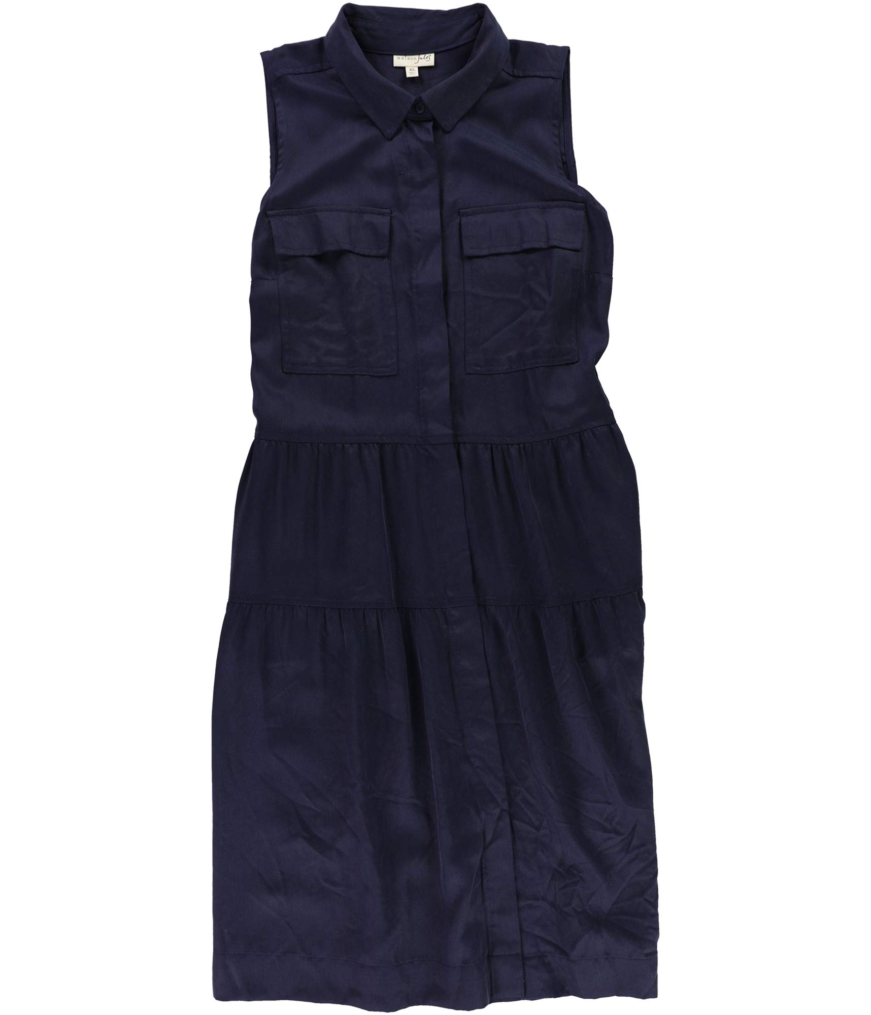Maison Jules Women's Utility Pocket Shirt Dress - Casual & Stylish Button Down Shirt Dress for Work, Travel & Everyday Wear