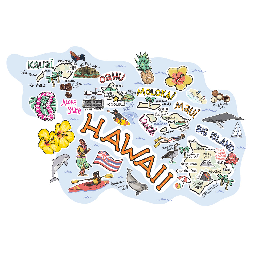 40oz Hawaii Mega Mug - Large Insulated Tumbler for Hot & Cold Drinks - Perfect for Beach, Travel, and Outdoor Adventures
