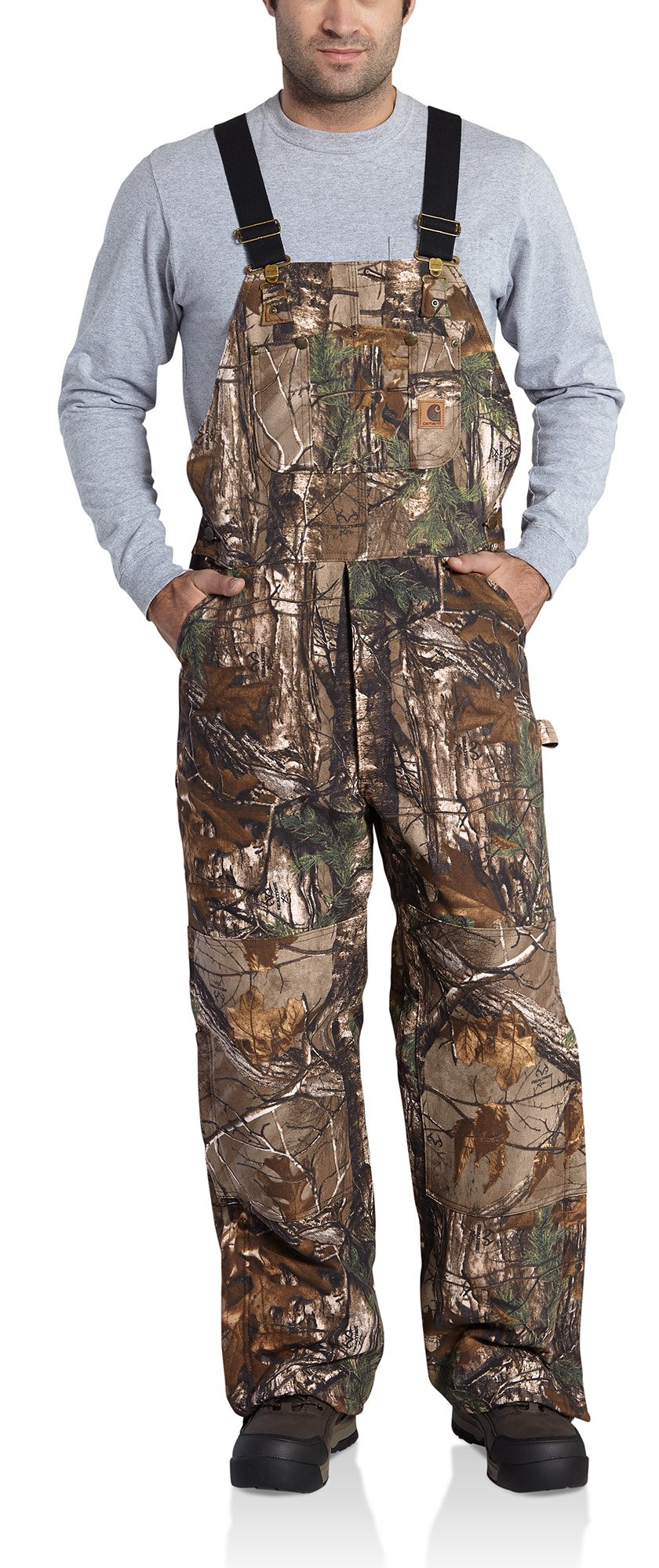 Carhartt Men's Big & Tall Quilt Lined Camouflage Bib Overalls - Durable Workwear for Hunting, Construction & Outdoor Activities
