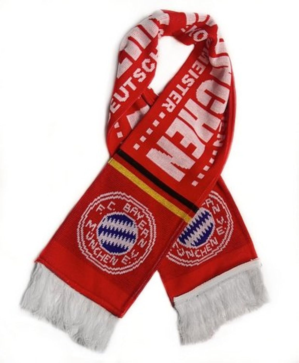 Bayern Munich Premium Fan Scarf - Official Team Merchandise, 100% Polyester, Ships Fast from USA - Perfect for Soccer Games, Fan Events & Gift Giving