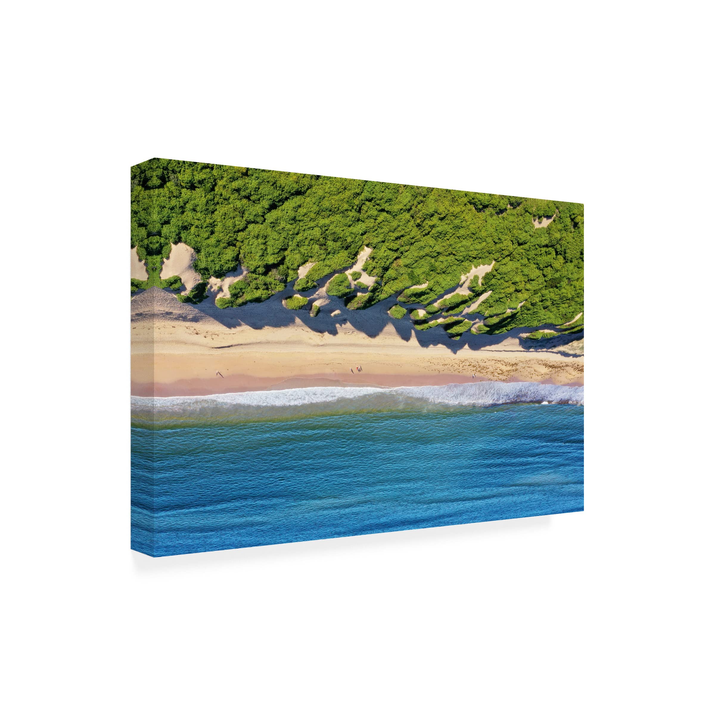 Trademark Fine Art 'Beach Walk' Canvas Wall Art Print by Beata Czyzowska Young - Coastal Decor for Living Room, Bedroom & Office