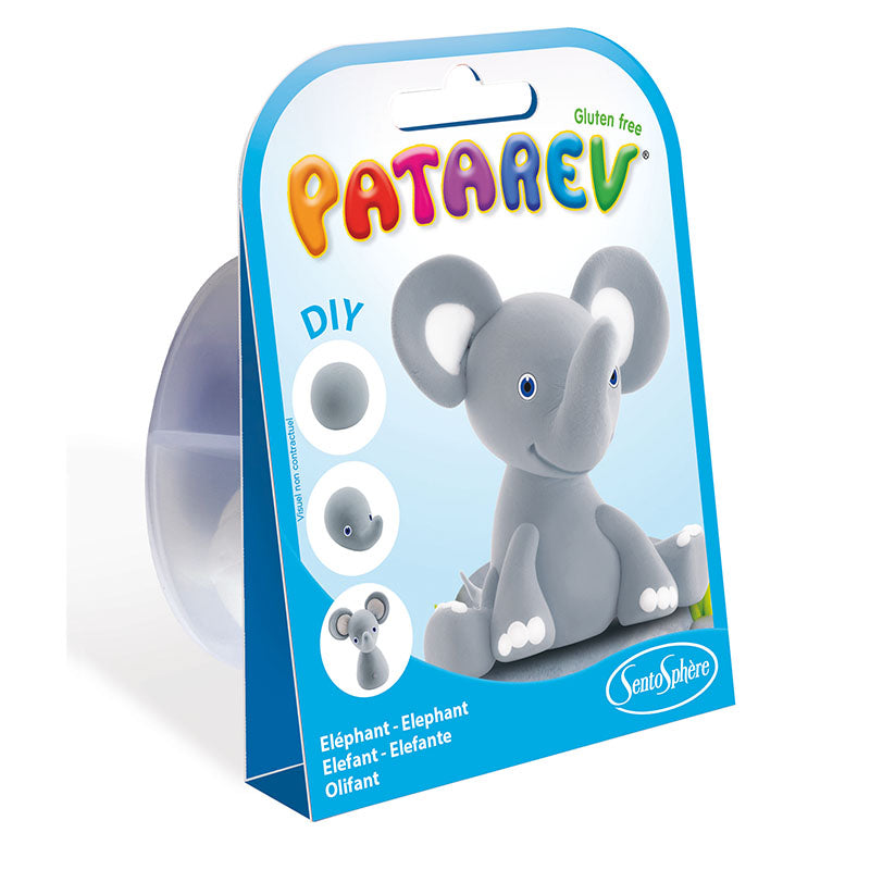 Air Drying Clay Mini Kit for DIY Crafts - Create Cute Elephant Sculptures - Perfect for Kids Art Projects & Home Decor
