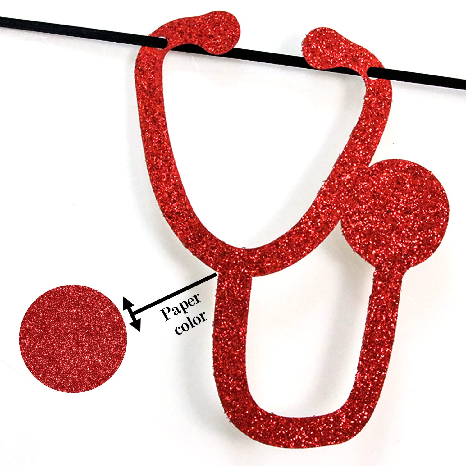 Future Nurse Graduation Banner - BSN/RN/NP Degree Celebration Sign, Medical Nursing School Decorations with Black Glitter | Perfect for Nursing Graduation Parties, Dorm Decor & Healthcare Celebrations