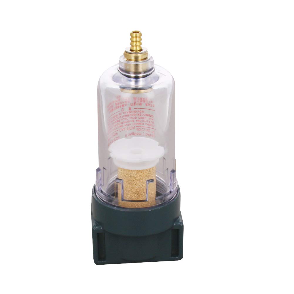 Othmro 1Pcs G1/4 Pneumatic Filter Regulator with Gauge - Oil Water Separator & Compressed Air Processor AF2000 - Air Pressure Regulator for Air Compressor Systems - Ideal for Industrial, Automotive, and HVAC Applications