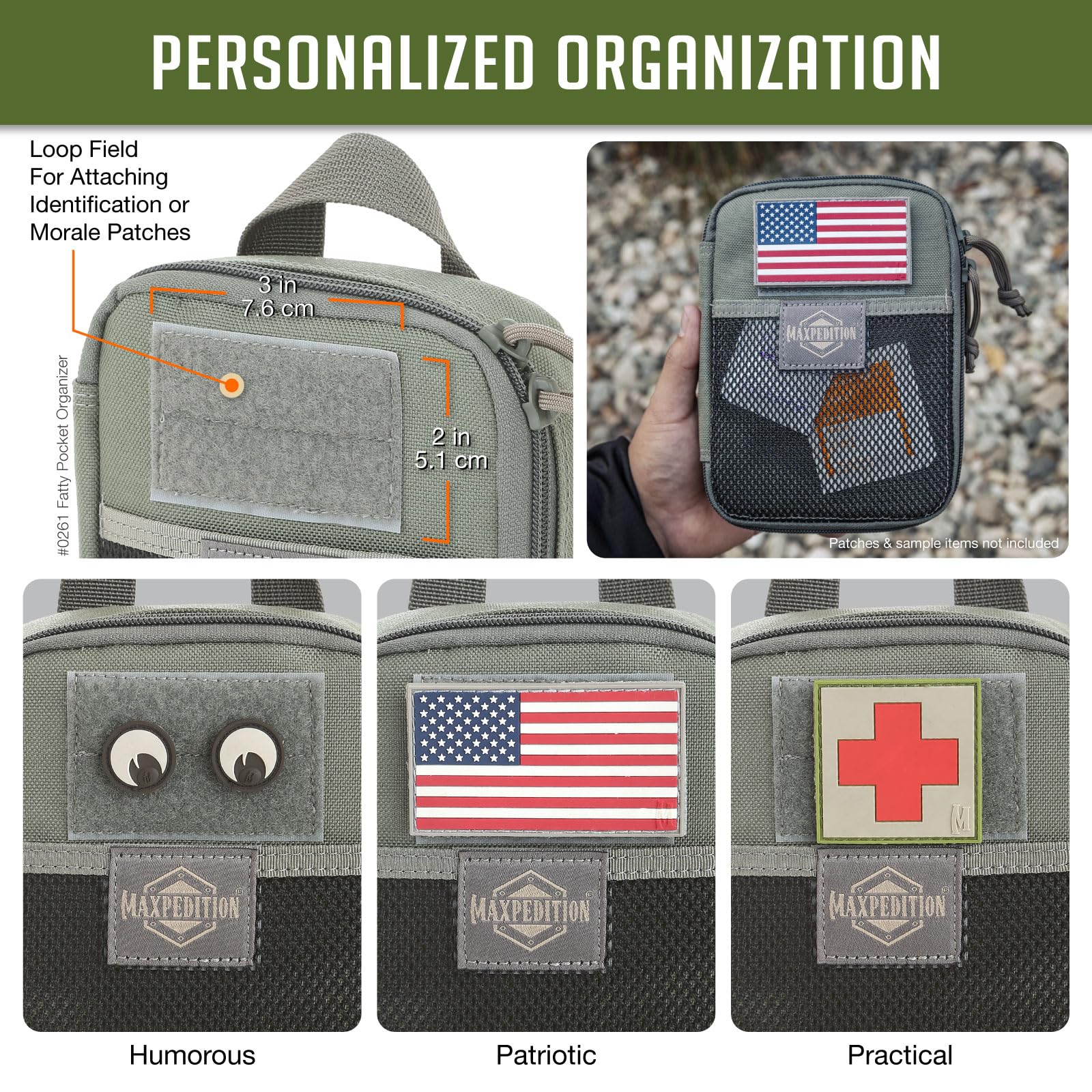 Maxpedition Fatty Pocket Organizer - Durable EDC Pouch for Tactical Gear, Survival Tools & Everyday Carry Essentials | Perfect for Hiking, Camping & Outdoor Adventures