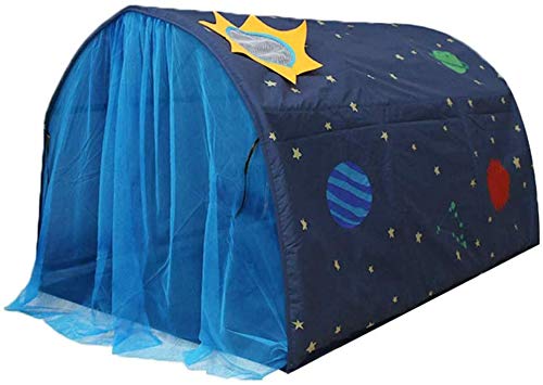 Galaxy Starry Sky Play Tent for Kids - Portable Pop-Up Bed Tent with Carry Bag for Indoor Play & Bedroom Decor