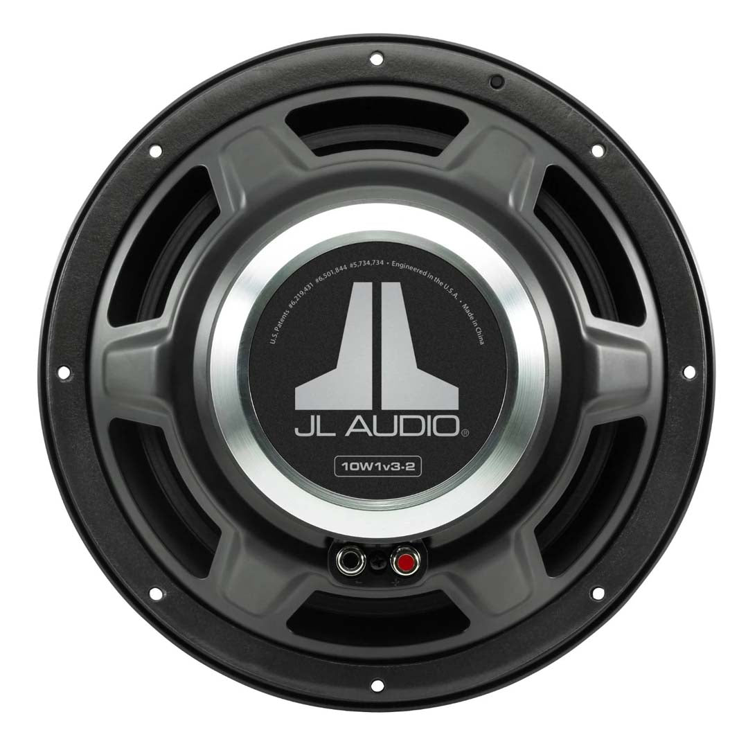 JL Audio 10W1v3-2 10-Inch W1 Series Single 2 Ohm Car Subwoofer - 300W RMS Power for Deep Bass - Perfect for Car Audio Systems & Home Theater Setups
