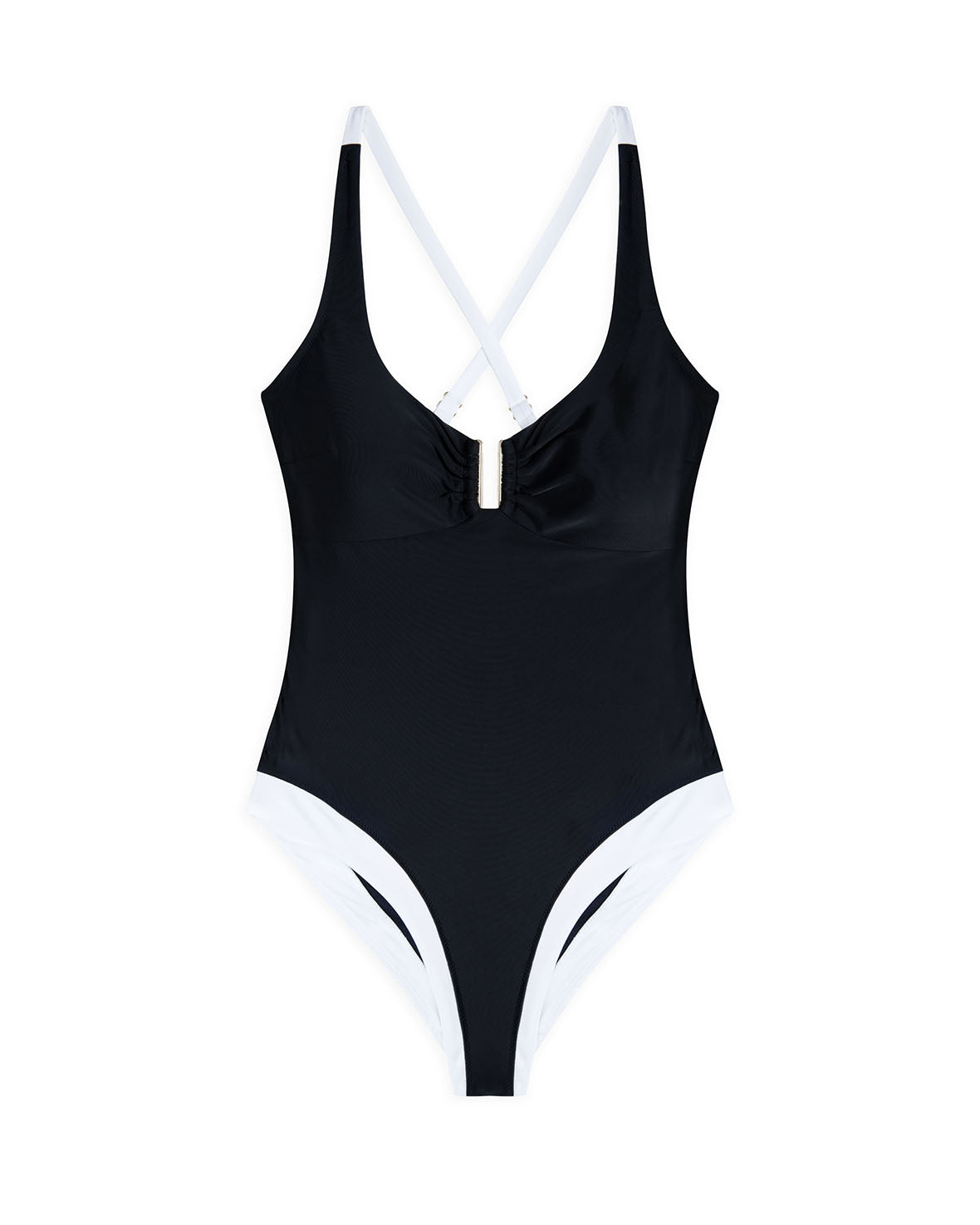 Stylish Illusion Cross Back Swimsuit - Sexy One Piece Bathing Suit for Women - Perfect for Beach Vacations & Pool Parties