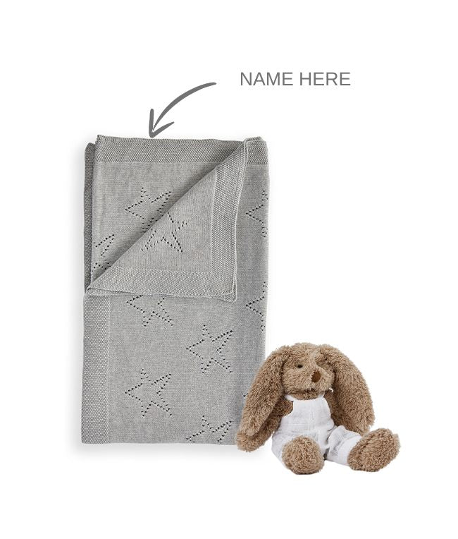 Custom Baby Bunny Personalized Blanket - Soft White Fleece for Newborns, Gifts & Nursery Decor | Perfect for Baby Showers, Birthdays & Cozy Comfort