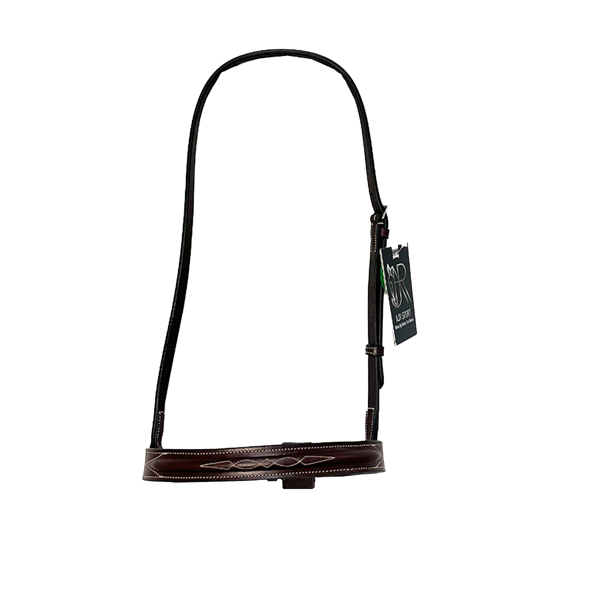 AJR Tack Noseband Hunter Collection - Premium Equestrian Bridle Noseband for English Riding & Show Jumping - Perfect for Training, Competitions & Horse Shows