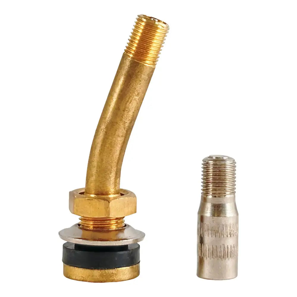 Ford F150 Dual Wheel Bent Valve with Double Seal Cap - TR416MC Replacement Part for Heavy-Duty Trucks & Towing - Durable & Leak-Proof Design for Off-Road & Commercial Use