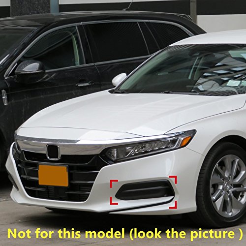 2018-2019 Honda Accord ABS Chrome Front Fog Light Cover Trim - 2PCS Exterior Car Styling Accessories for Enhanced Style & Protection (Perfect for Night Driving & Custom Car Mods)