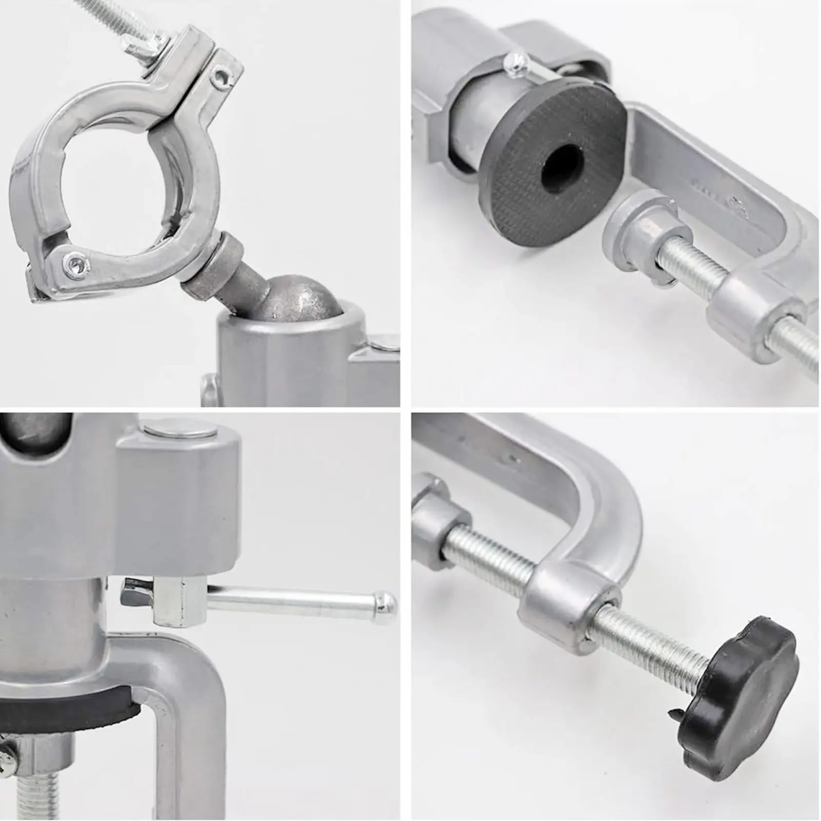 360° Rotating Bench Clamp Vise - Heavy Duty Grinder Holder for Metal & Woodworking, Jewelry Making - Perfect for Drilling, Sanding & Small Workshop Projects