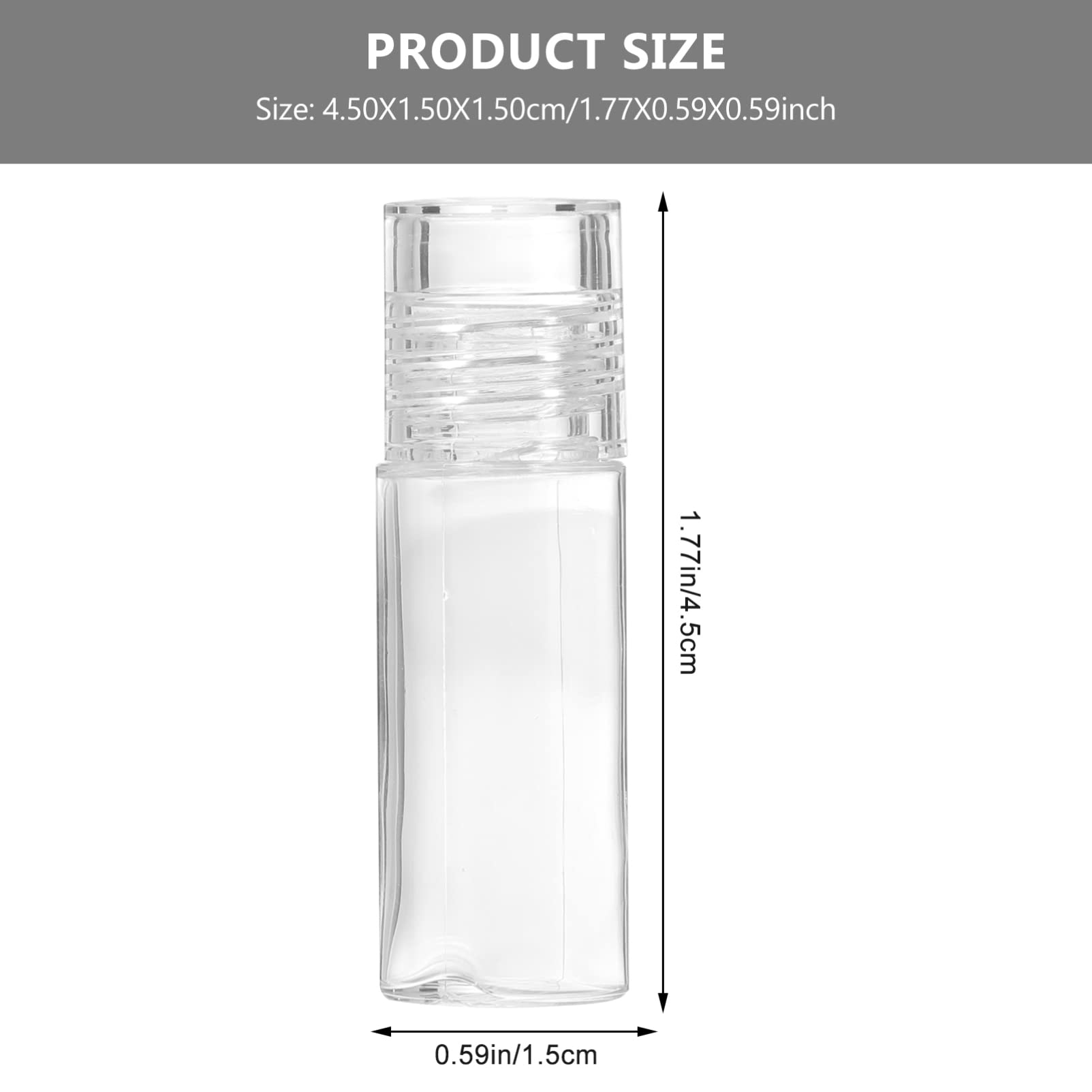 20pcs Mini Clear 3ml Empty Plastic Powder Containers with Sifter - Refillable Cosmetic Jars for Loose Face Powder, Shampoo, Conditioner & Lotion | Perfect for Travel, Makeup Kit & DIY Beauty Products