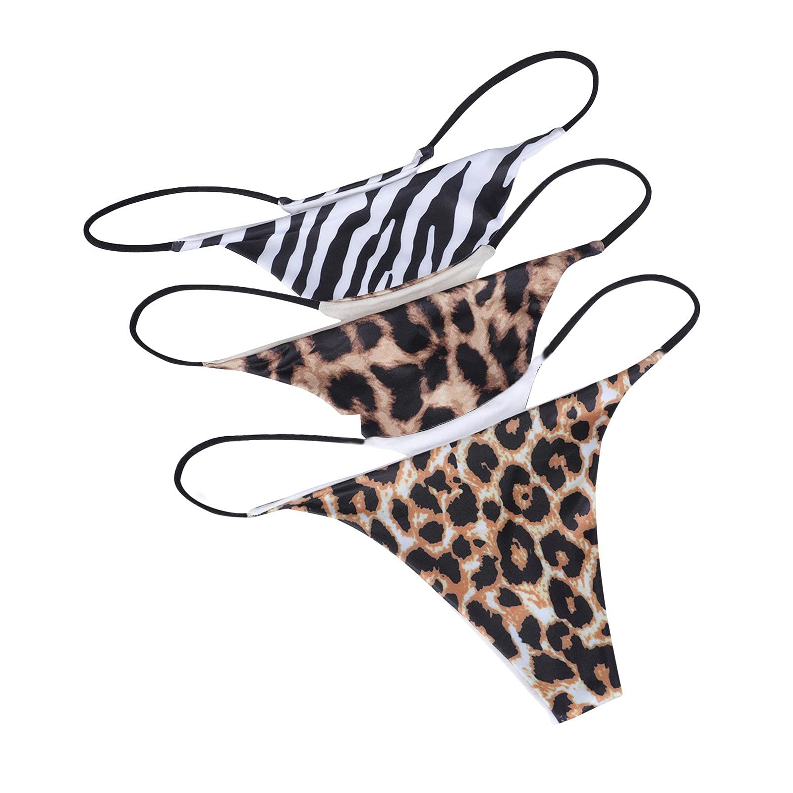 Sexy Women's Underwear 3-Pack - Comfortable T-Back Thong Panties, Soft G-String Low Rise Lingerie in Black - Perfect for Date Night, Everyday Wear & Special Occasions