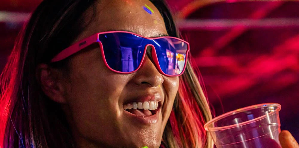 Goodr Sunglasses - See You at the Party, Richter Polarized Running Glasses for Men & Women - UV Protection for Outdoor Sports, Cycling, Hiking & Beach Activities