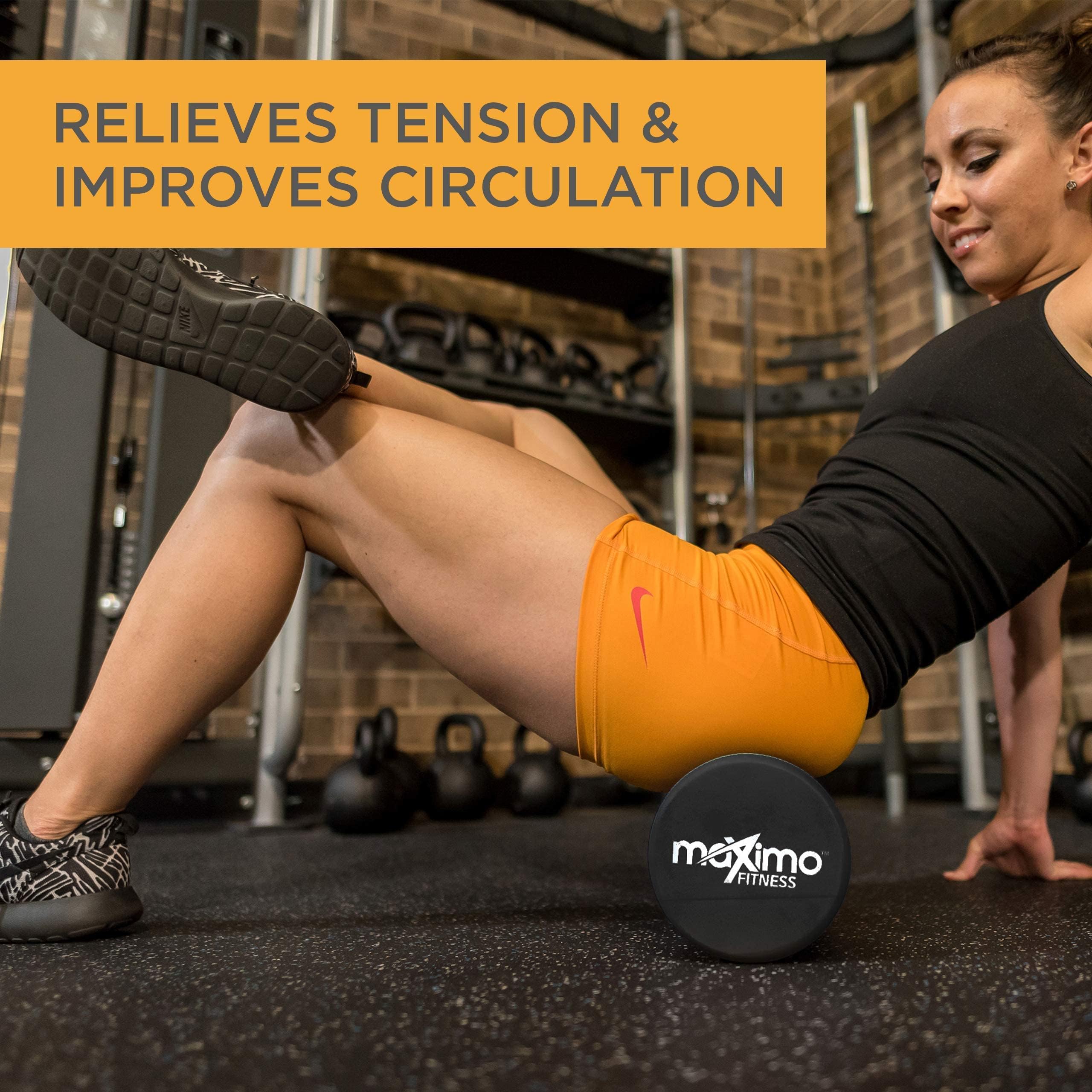 Maximo Fitness Foam Roller - High Density Exercise Roller for Trigger Point Self Massage, Muscle & Back Pain Relief - Perfect for Physical Therapy, Yoga, Pilates & Gym Recovery - Ideal for Post-Workout Muscle Recovery & Home Fitness