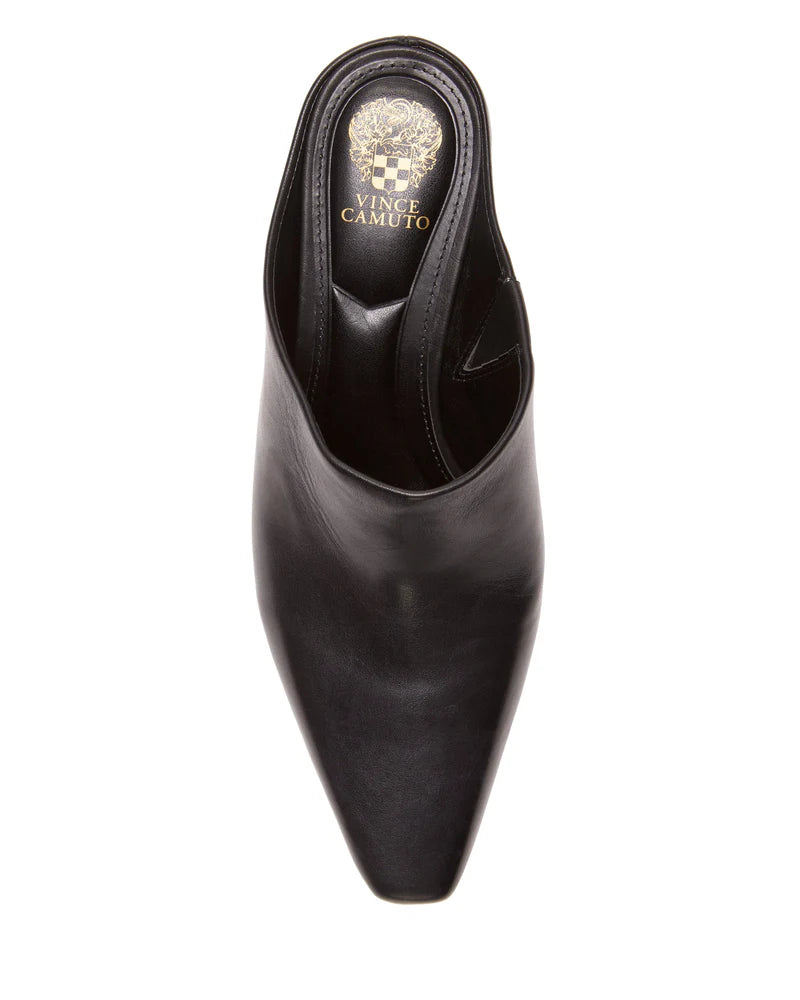 Alexie Kitten Heel Mule Shoes for Women - Comfortable Black Slip-On Loafers | Perfect for Office, Party & Casual Wear