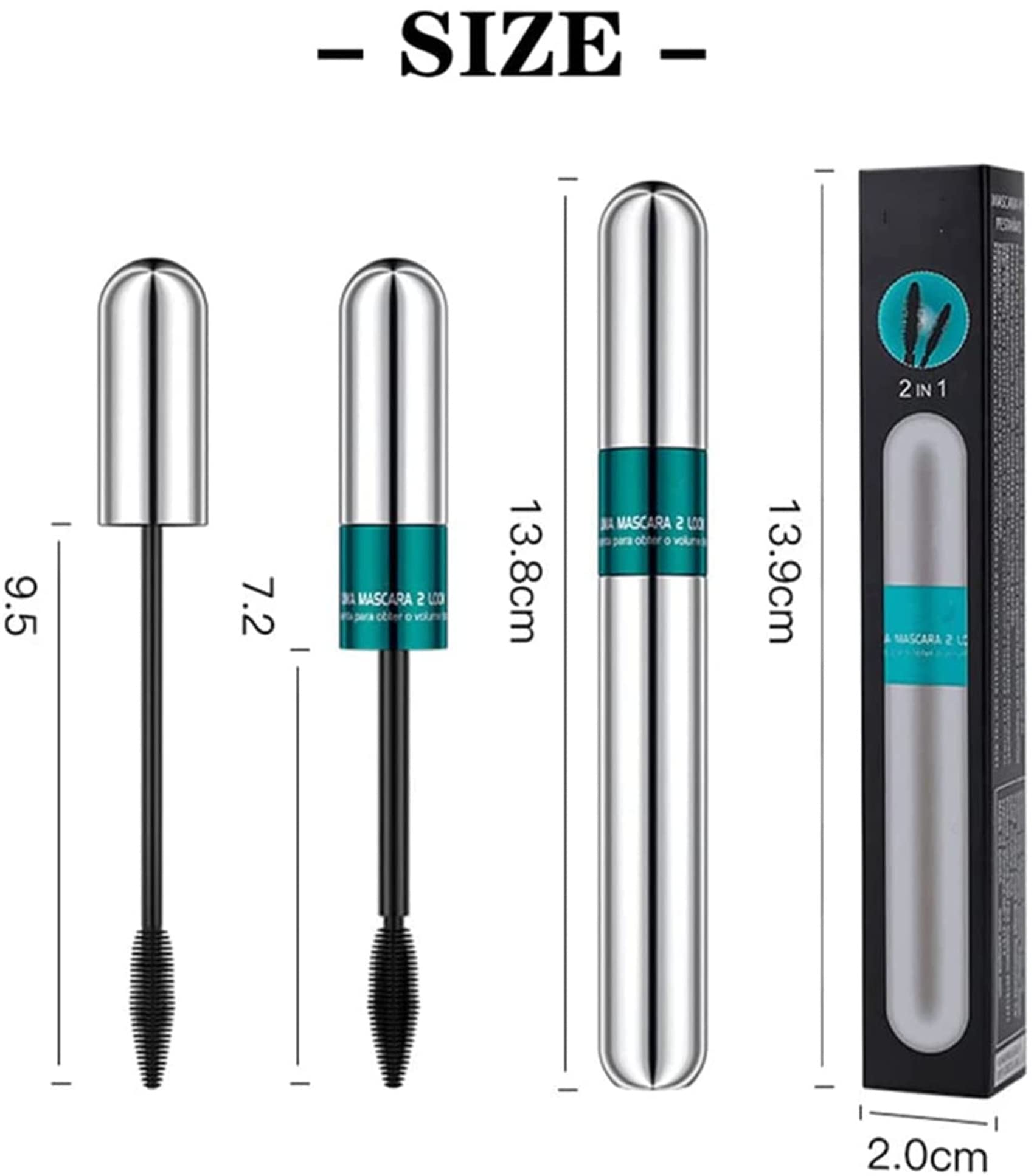 4D Silk Fiber Lash Mascara - 3 Pack | Natural Lengthening & Thickening Mascara | Smudge-Proof, Long-Lasting Formula for Full Lashes | Perfect for Daily Wear & Special Occasions