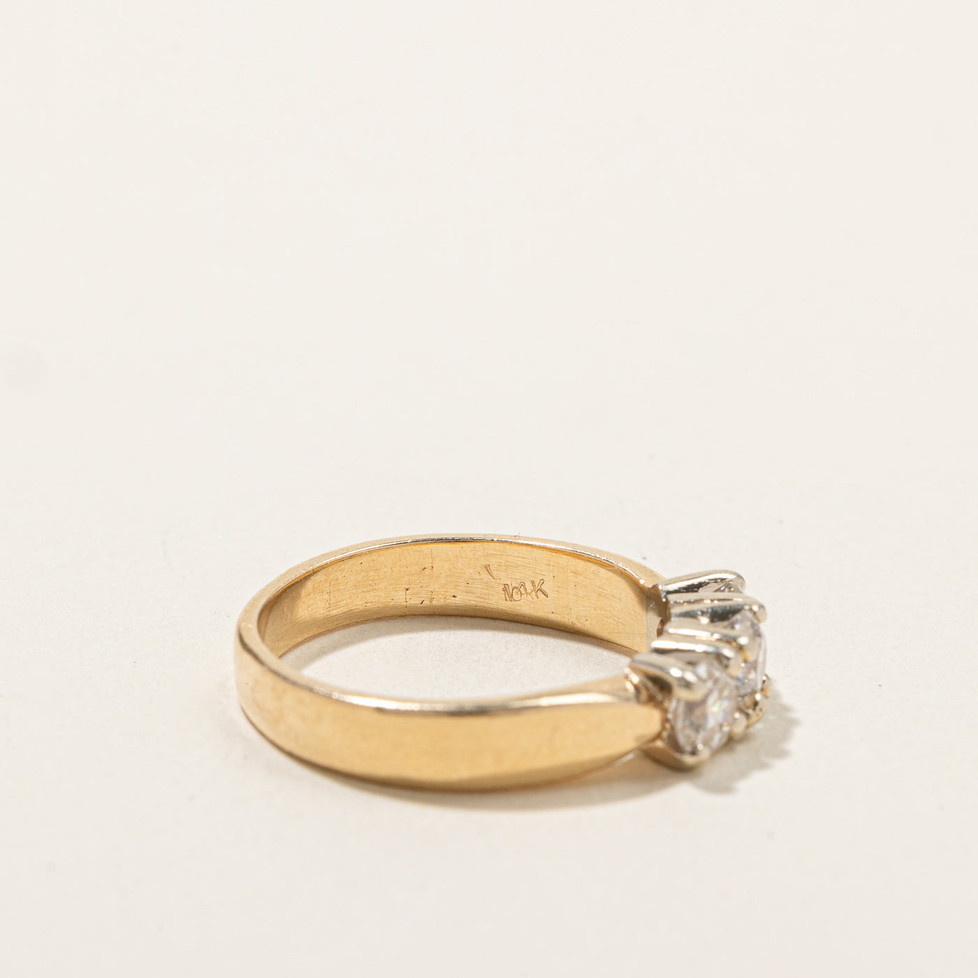 0.80ctw Three Stone Diamond Ring for Women - Size 6.5 | Elegant Engagement, Wedding, Anniversary Jewelry Gift | Perfect for Proposals, Bridal Sets & Special Occasions