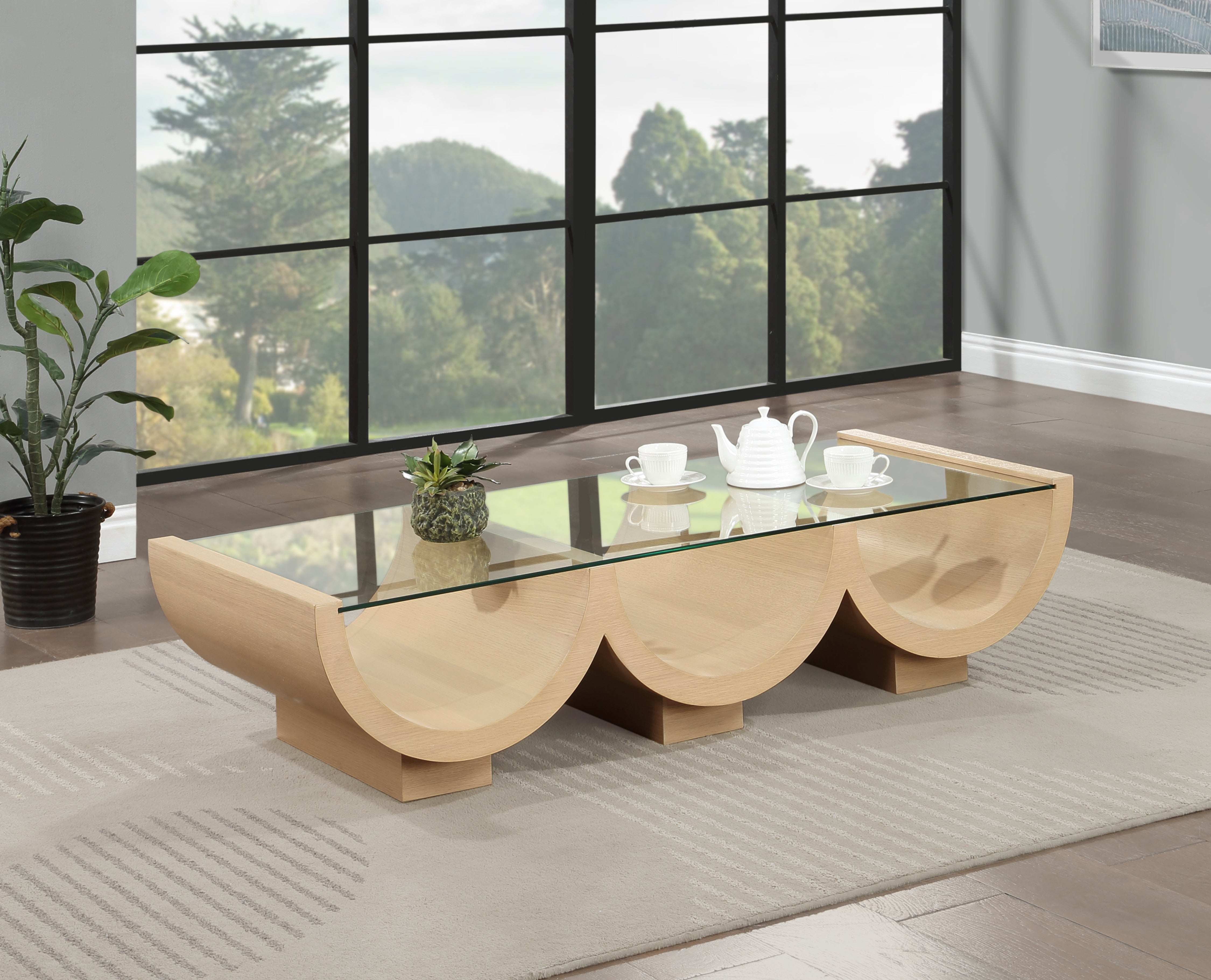 Modern Coffee Table for Living Room - Stylish & Functional Beverwil Coffee Table - Perfect for Small Spaces, Apartments & Home Decor