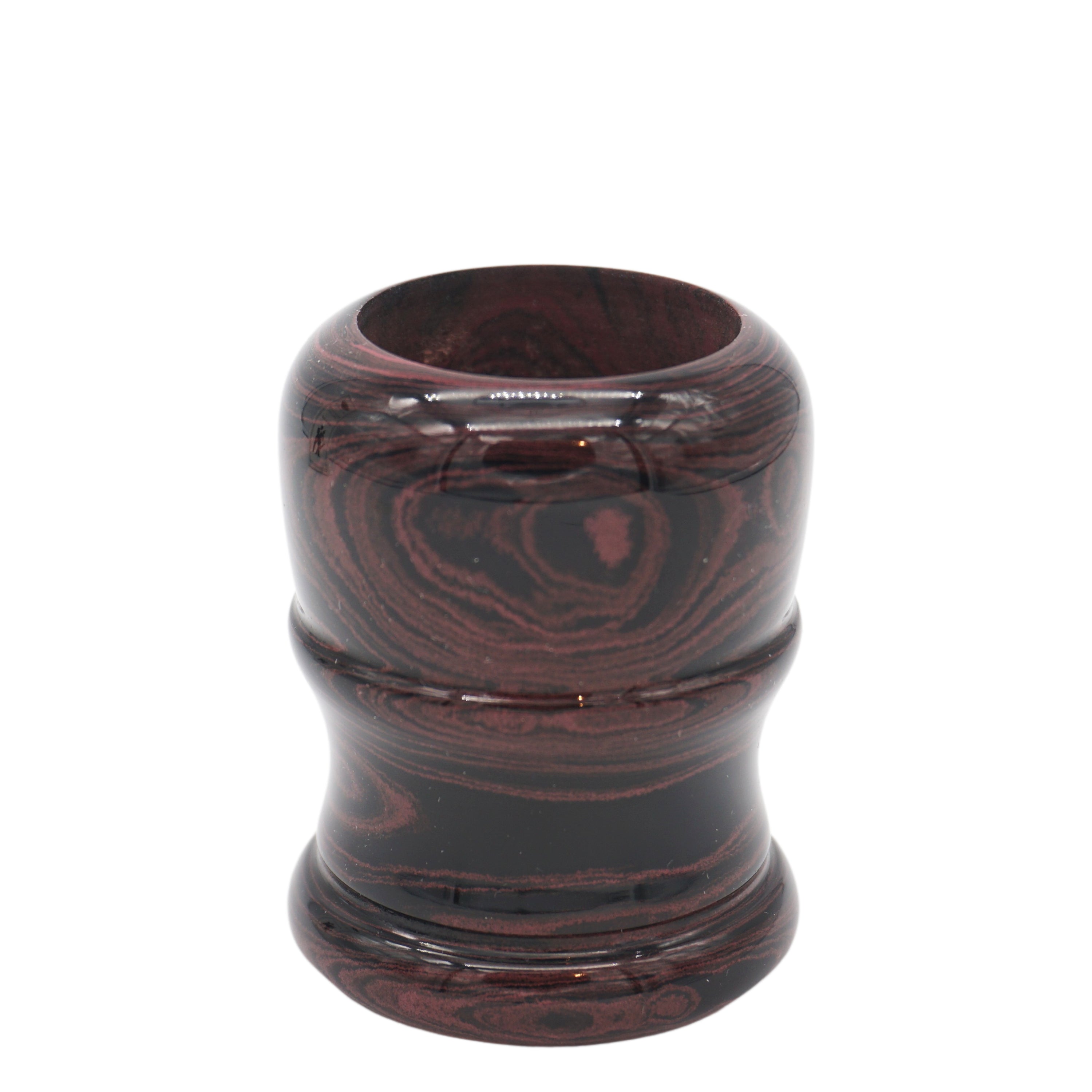 Premium Handcrafted Raspberry Ebonite Shaving Brush Handle - Compatible with 24mm & 26mm Knots - Luxury Wet Shaving Accessory for Men's Grooming Routine
