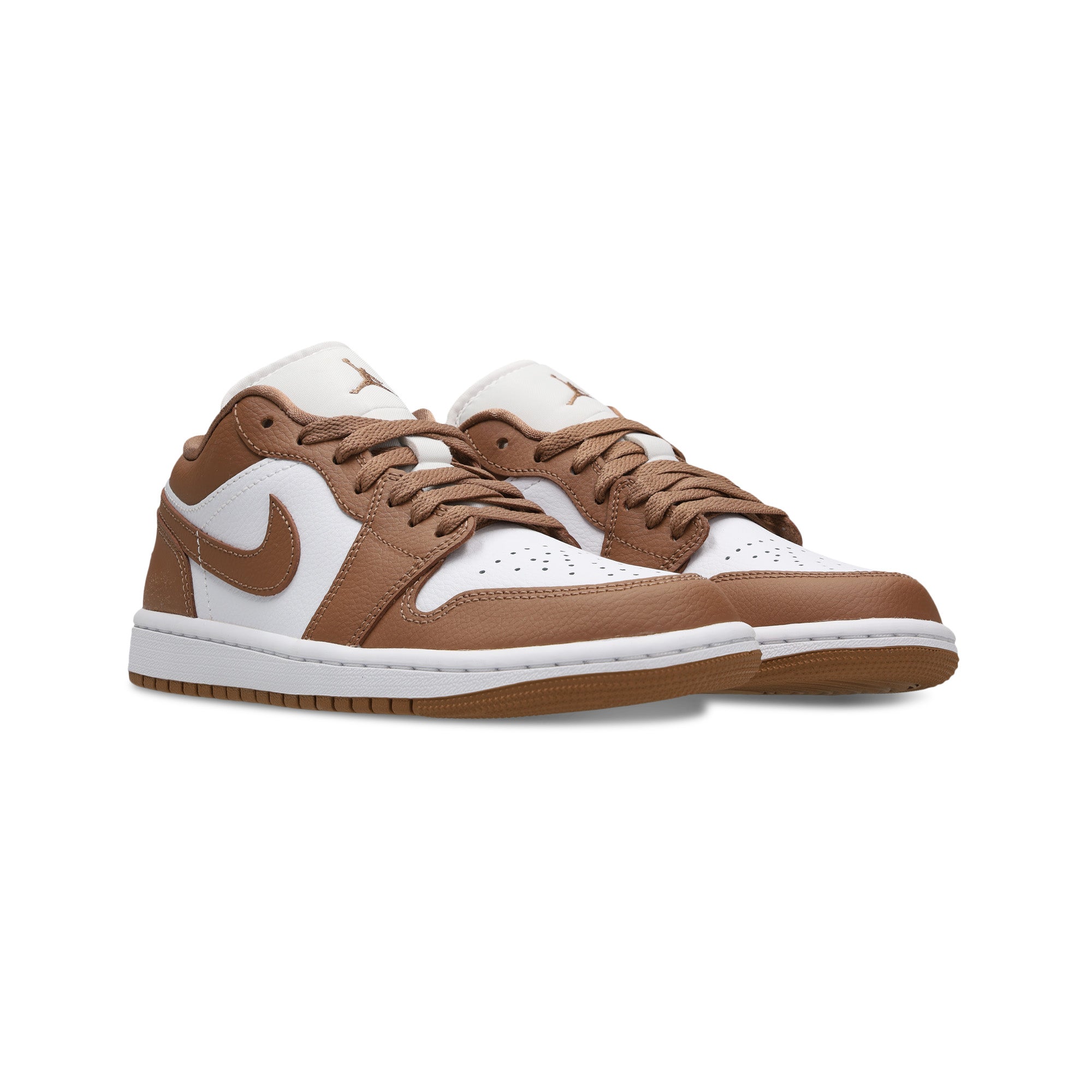 Air Jordan 1 Low 'Archaeo Brown White' Women's Sneakers (2024) - Casual Streetwear & Everyday Comfort Shoes for Women